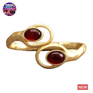 Chunky Cuff Bracelet Stackable Boho Statement Jewelry Adjustable Open Bangle